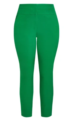 City Chic Apple Green Straight Leg Trousers -Bold Fit Store 216219GREEN 5