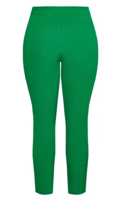 City Chic Apple Green Straight Leg Trousers -Bold Fit Store 216219GREEN 6