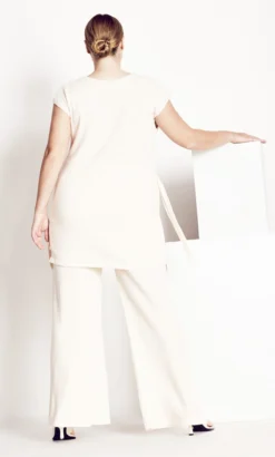 City Chic Refinity Ivory Abigail Top -Bold Fit Store 216270IVORY 7