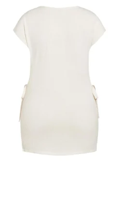 City Chic Refinity Ivory Abigail Top -Bold Fit Store 216270IVORY 9