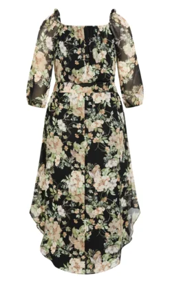 City Chic Black Floral Maxi Dress -Bold Fit Store 216310VICTORIANFLORAL 5