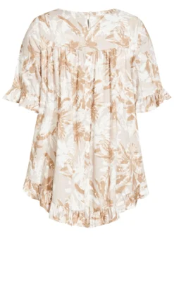 Avenue Neutral Riviera Frill Top -Bold Fit Store 216519WONDERPALM 8