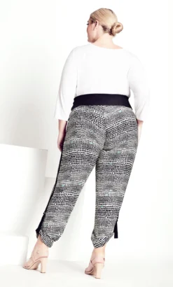 City Chic Manon Baptiste White Spotibel Trouser -Bold Fit Store 216691SPOTIBEL 5