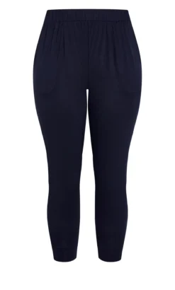 Avenue Zim & Zoe Navy Bamboo Crop Pant -Bold Fit Store 216774NAVY 7