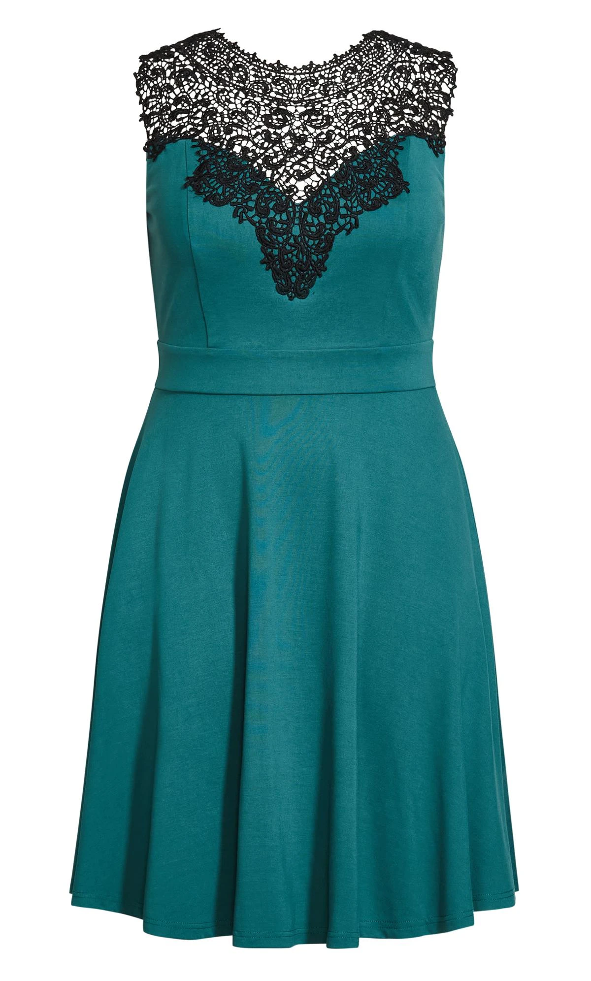 City Chic Blue Lace Love Dress 4 City Chic Blue Lace Love Dress - Image 4