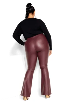 City Chic Red Aria Pant -Bold Fit Store 217058OXBLOOD 3