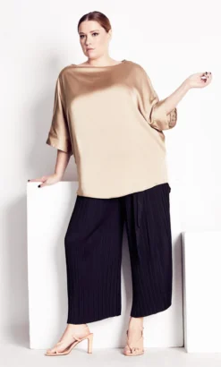 City Chic Refinity Brown Brooklyn Top -Bold Fit Store 217084TAUPE 4