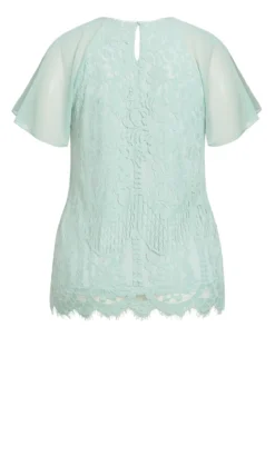 City Chic Green Melissa Top -Bold Fit Store 217154SEAFOAM 6