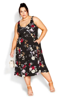 City Chic Black Addy Dress