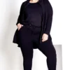 City Chic Navabi Black Joggers