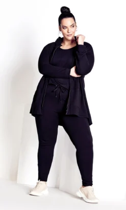 City Chic Navabi Black Joggers -Bold Fit Store 217275BLACK 3