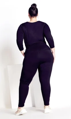 City Chic Navabi Black Joggers -Bold Fit Store 217275BLACK 5