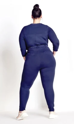 City Chic Amber & Vanilla Navy Jogging Pant -Bold Fit Store 217275NAVY 3