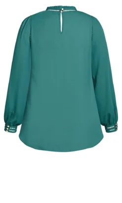 City Chic Green Kiss Me Quick Shirt -Bold Fit Store 217520ALPINE 7