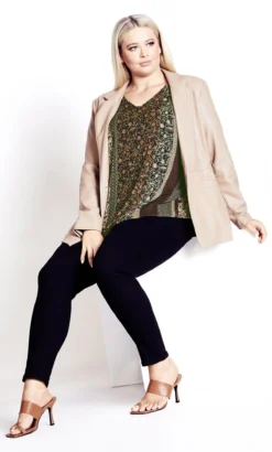 Avenue Mixed Paisley Stripe Top -Bold Fit Store 217822PAISLEYMIXSTRIPE 2