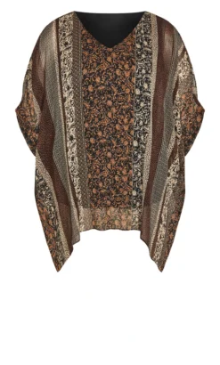 Avenue Mixed Paisley Stripe Top -Bold Fit Store 217822PAISLEYMIXSTRIPE 7