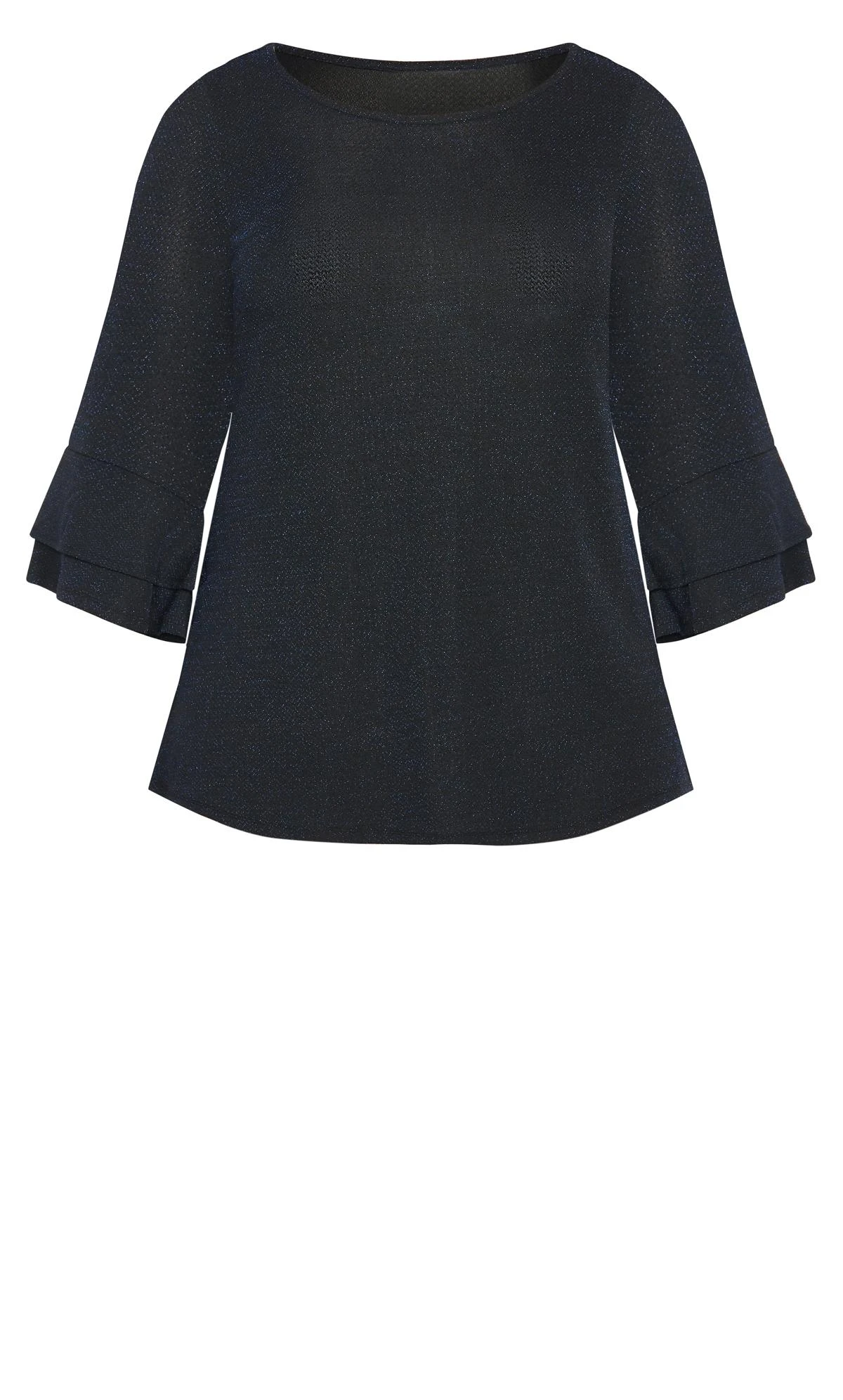 Avenue Ave Studio Midnight Black Angel Sleeve Top 4 Avenue Ave Studio Midnight Black Angel Sleeve Top - Image 4