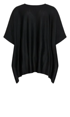 City Chic Isolde Roth Black Parklane Poncho -Bold Fit Store 217962BLACK 7
