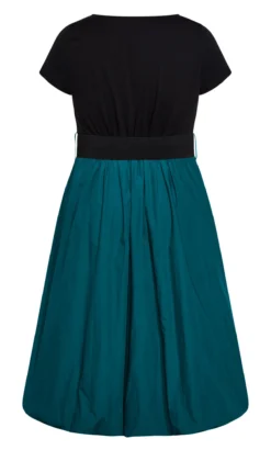 City Chic Green Paris Days Dress 9 City Chic Green Paris Days Dress -Bold Fit Store 218433TEALBLK 22