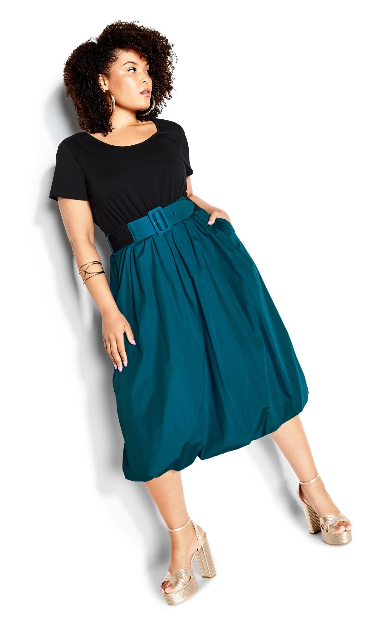 City Chic Green Paris Days Dress 5 City Chic Green Paris Days Dress - Image 5