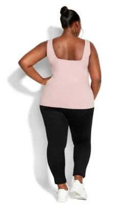 City Chic CCX Dusty Rose Pink Square Neck Vest Top -Bold Fit Store 2 0 201110dustyrose 13 1