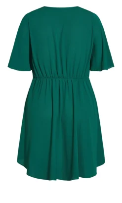 City Chic Green Hi Lo Accent Top -Bold Fit Store 2 0 202630seagreen 7