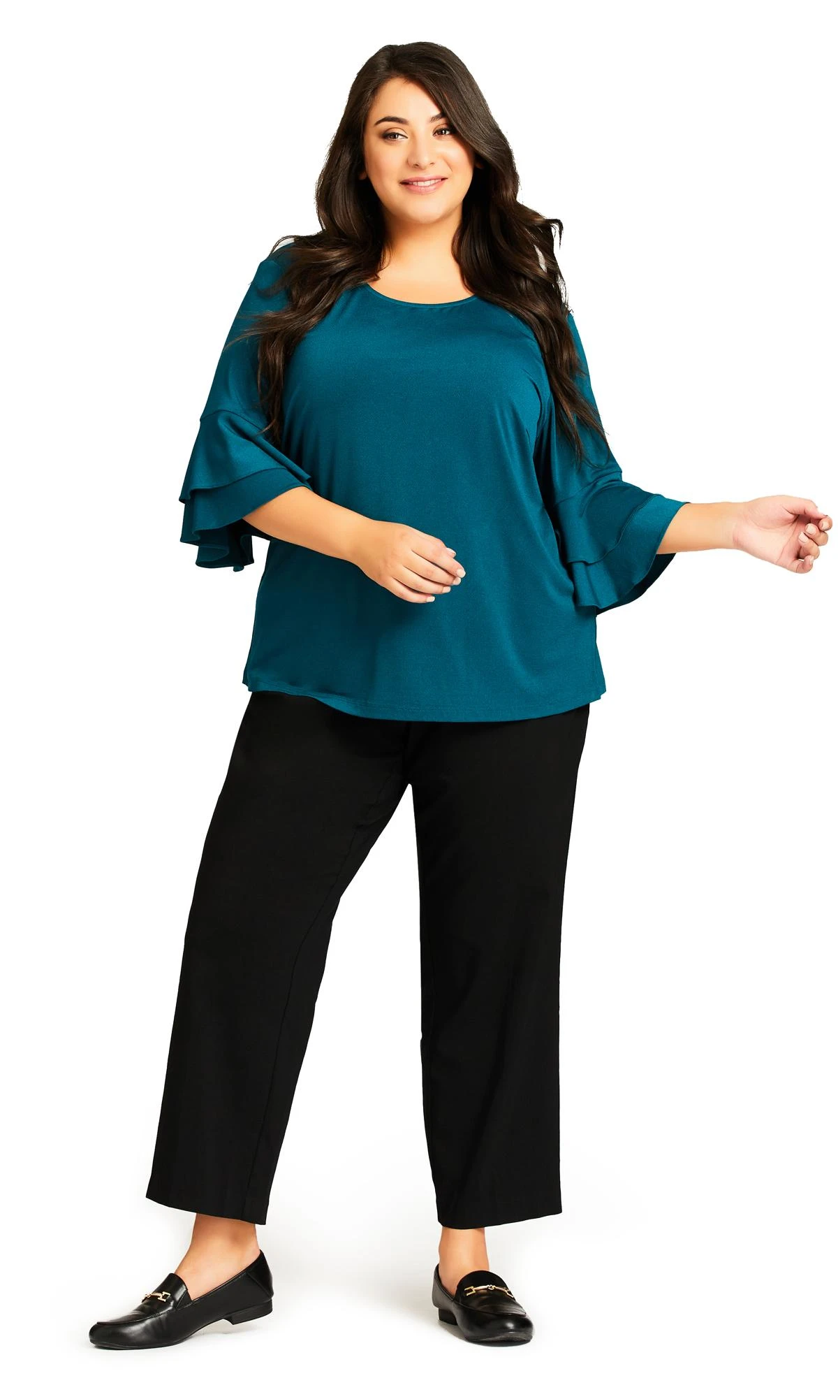 Avenue Black Straight Leg Super Comfort Petite Trousers 1 Avenue Black Straight Leg Super Comfort Petite Trousers