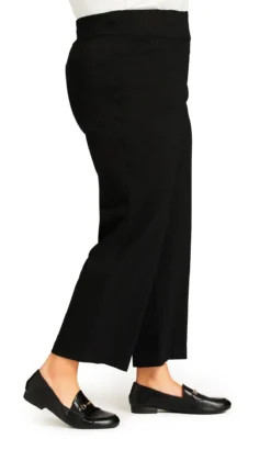 Avenue Black Straight Leg Super Comfort Petite Trousers 10 Avenue Black Straight Leg Super Comfort Petite Trousers -Bold Fit Store 2 0 203923black 105