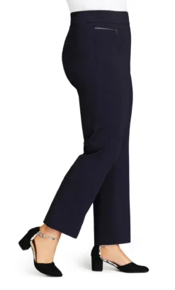 Avenue Navy Blue Super Stretch Straight Leg Trousers - Tall 11 Avenue Navy Blue Super Stretch Straight Leg Trousers - Tall -Bold Fit Store 2 0 203925classicnavy 105