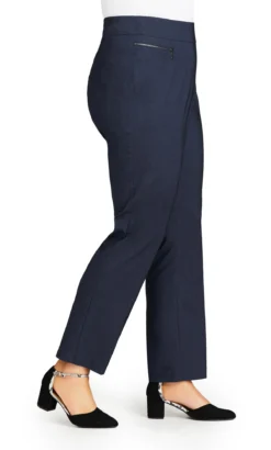 Avenue Blue Super Stretch Zip Trousers -Bold Fit Store 2 0 203925indigo 105
