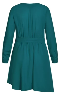 City Chic Teal Green Ruffle Wrap Top -Bold Fit Store 2 0 204078alpine 22