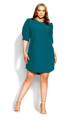 City Chic Green Impulse Vibes Dress