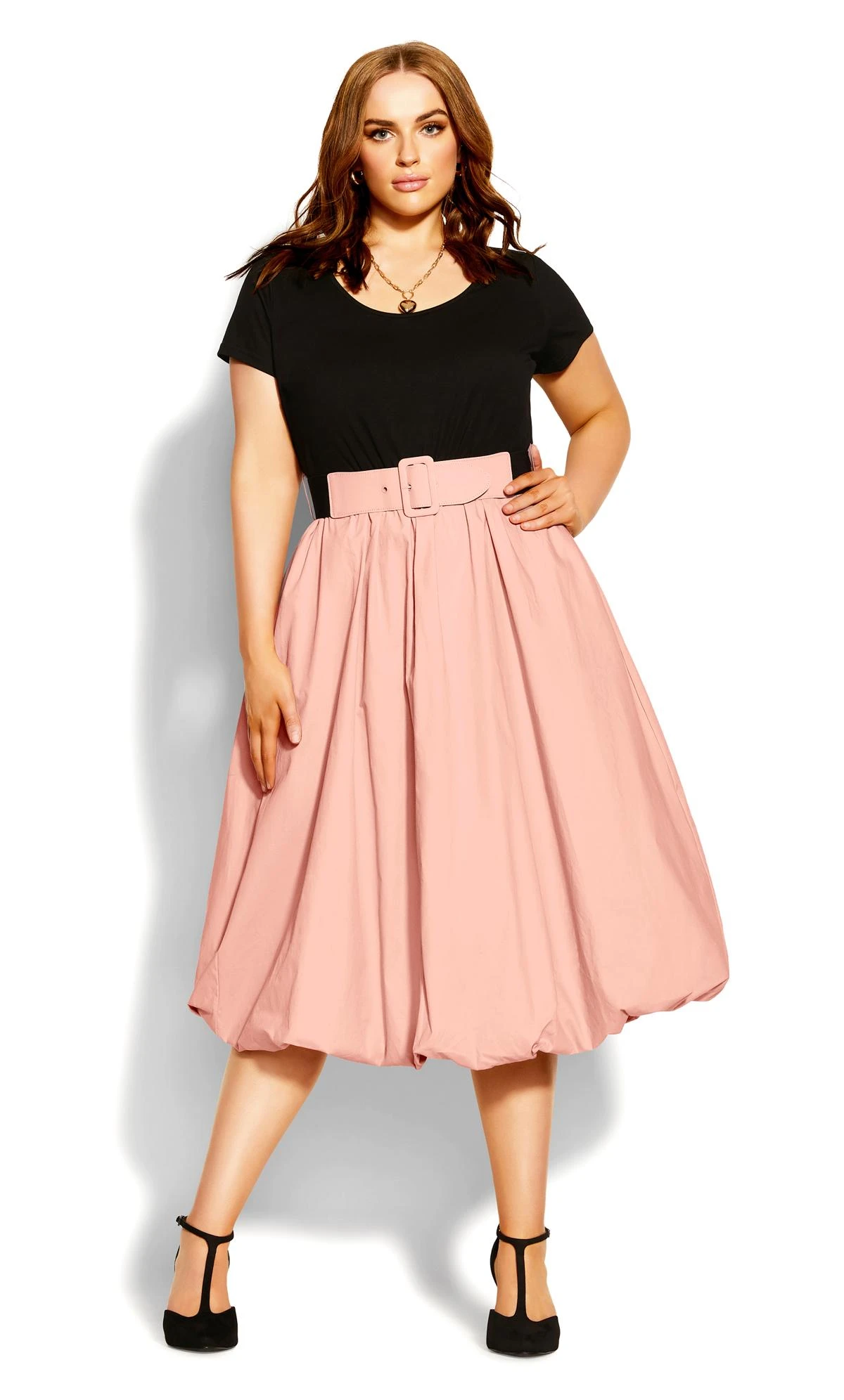 City Chic Pink Paris Days Dress 2 City Chic Pink Paris Days Dress - Image 2