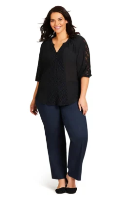 Avenue Blue Super Stretch Bootcut Pant Indigo