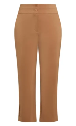 City Chic Brown Affluent Trouser -Bold Fit Store 2 0 205374tan 3