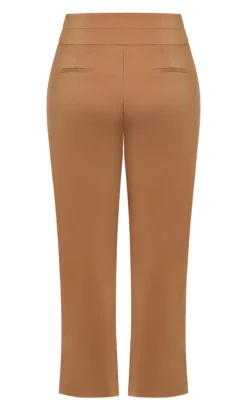 City Chic Brown Affluent Trouser -Bold Fit Store 2 0 205374tan 4