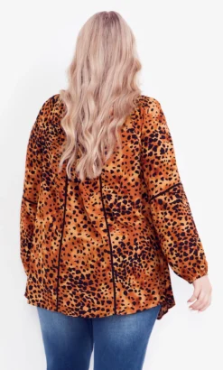 Avenue Aveology Brown Animal Print Peplum Top 10 Avenue Aveology Brown Animal Print Peplum Top -Bold Fit Store 2 0 208735animalwatercolour 4