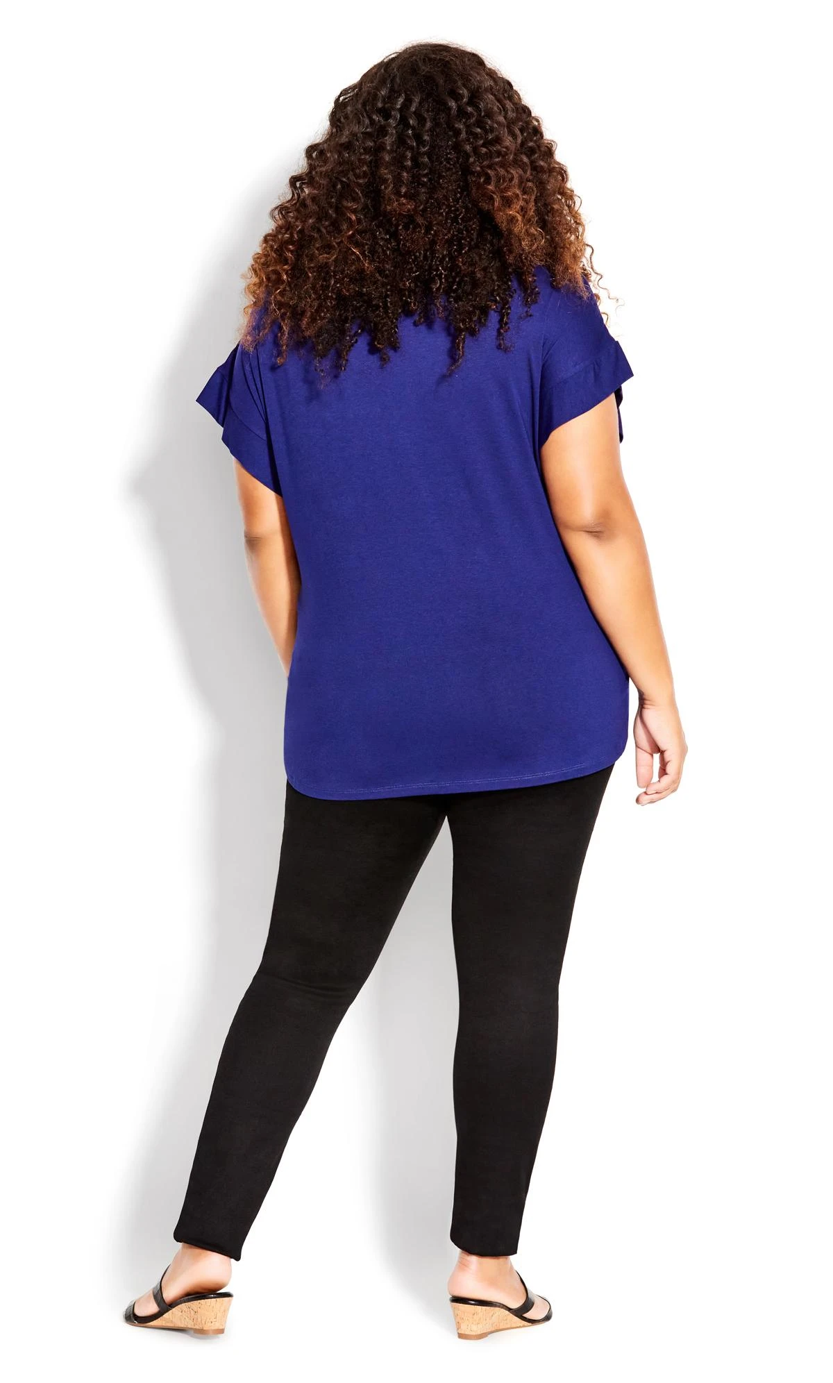 City Chic Ave Studio Blue Hazel Placement Top 4 City Chic Ave Studio Blue Hazel Placement Top - Image 4