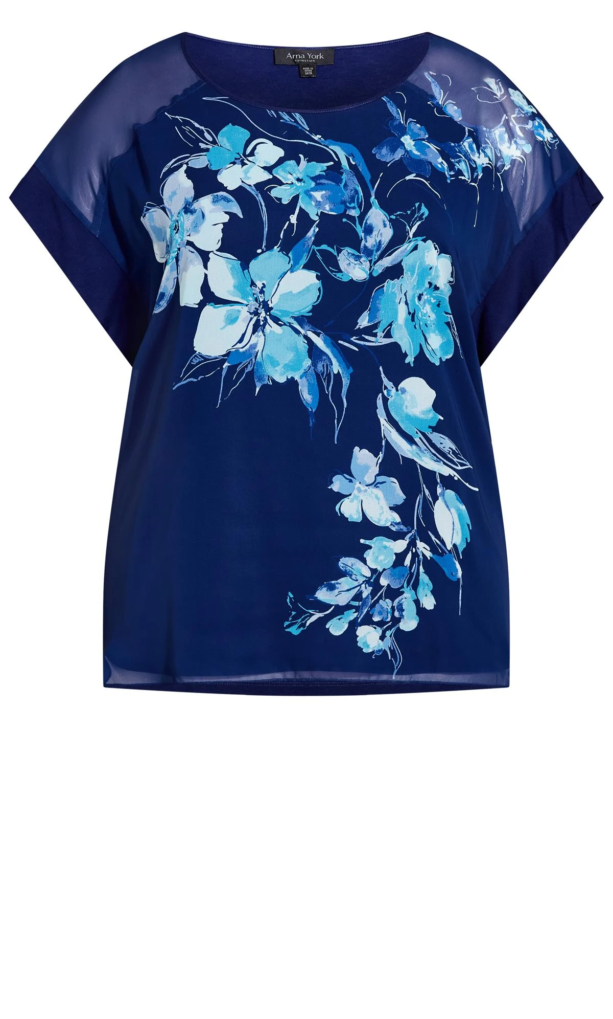 City Chic Ave Studio Blue Hazel Placement Top 5 City Chic Ave Studio Blue Hazel Placement Top - Image 5