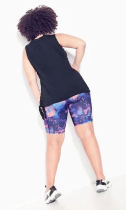 City Chic Zim & Zoe Navy Mesh Tie Plain Top -Bold Fit Store 2 0 209407navy 6