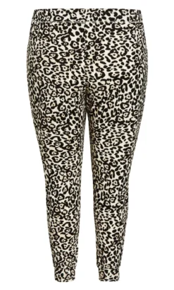 City Chic Zim & Zoe Cream Hacci Print Jogger -Bold Fit Store 2 1 210829pinkanimal 9