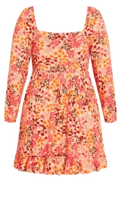 City Chic CCX Pink Paris Garden Dress -Bold Fit Store 2 1 211189parisgarden 15