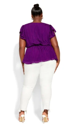 City Chic Purple Evoke Top 7 City Chic Purple Evoke Top -Bold Fit Store 2 1 211295fuschia 3