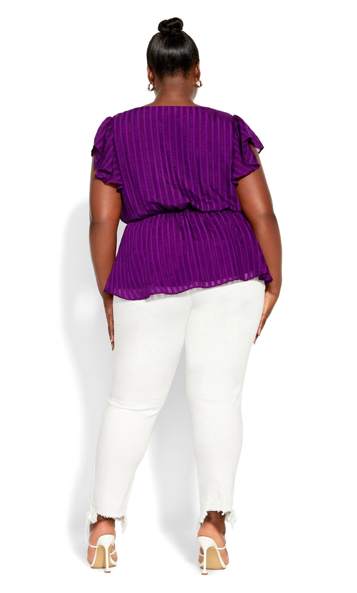 City Chic Purple Evoke Top 3 City Chic Purple Evoke Top - Image 3