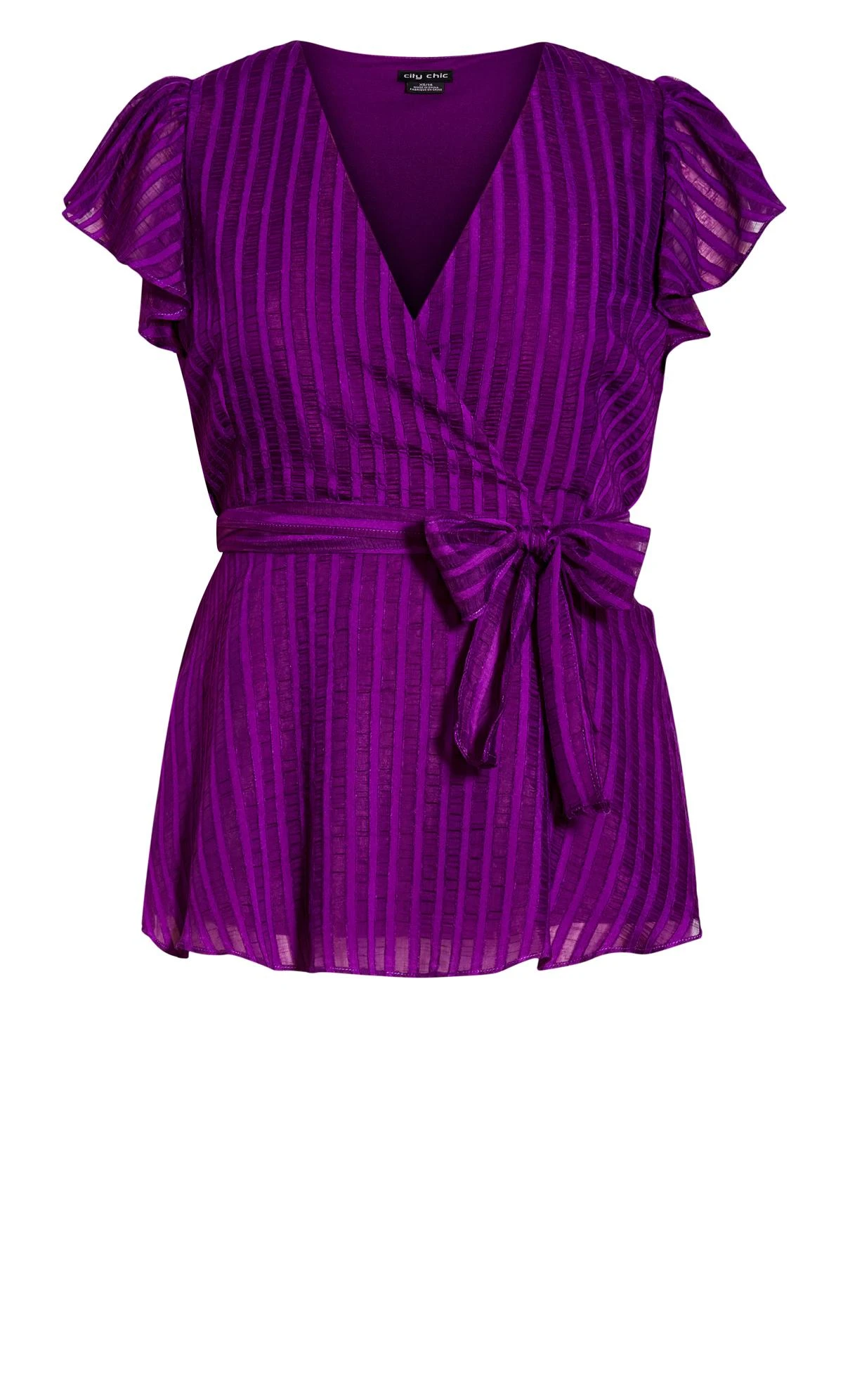 City Chic Purple Evoke Top 4 City Chic Purple Evoke Top - Image 4