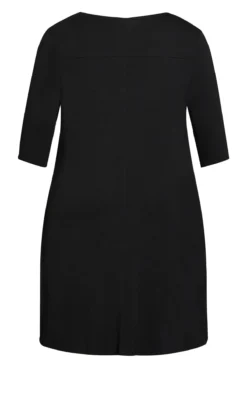 Avenue Black & Leopard Print Drape Pocket Dress 8 Avenue Black & Leopard Print Drape Pocket Dress -Bold Fit Store 2 1 211688animalsnake 5