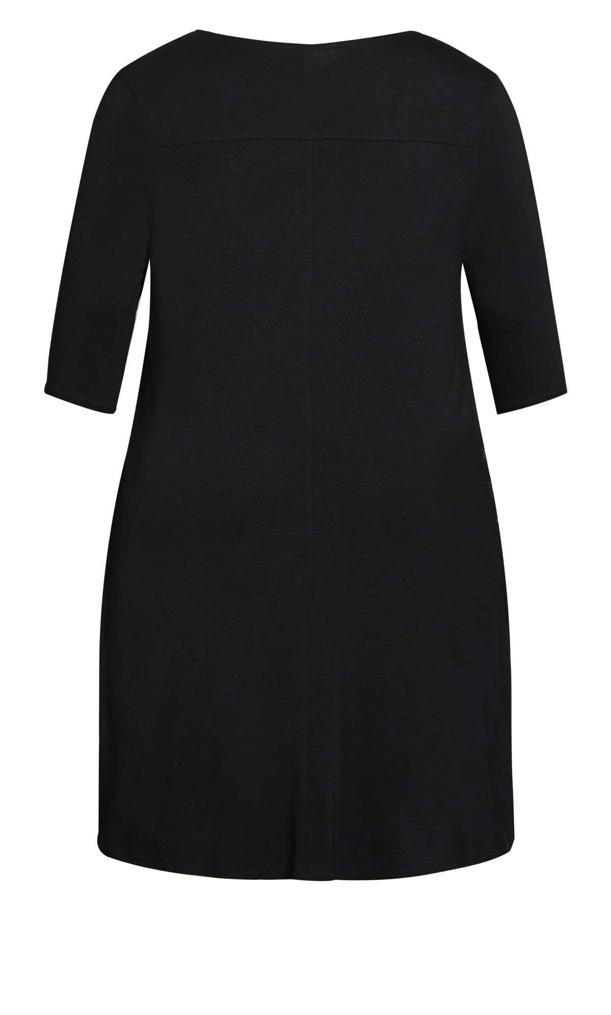 Avenue Black & Leopard Print Drape Pocket Dress 4 Avenue Black & Leopard Print Drape Pocket Dress - Image 4