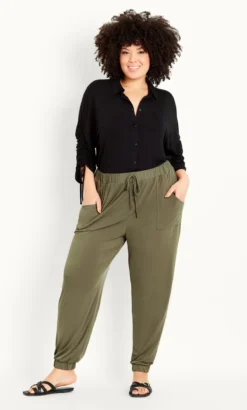 Evans Khaki Cuffed Jogger Trouser