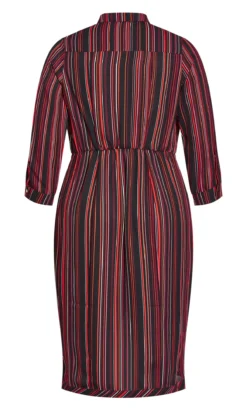 City Chic Black Amber Dress 8 City Chic Black Amber Dress -Bold Fit Store 2 1 212391amberstripe 4