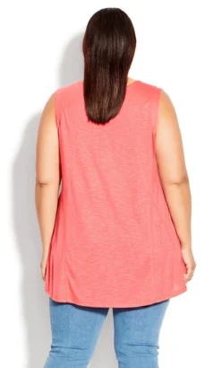 Avenue Coral Orange Swing Vest Top -Bold Fit Store 2 1 214224coralparadise 13